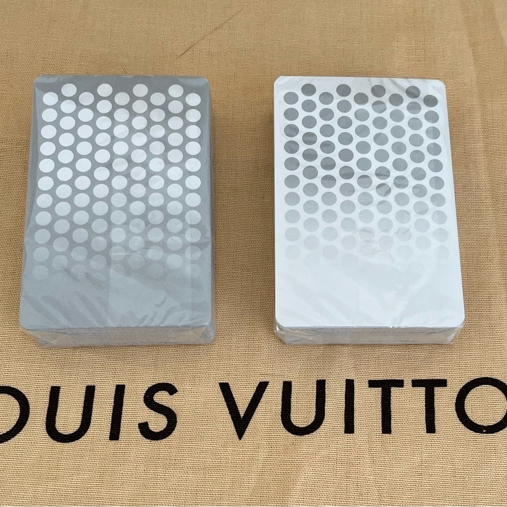 Louis Vuitton Museum Logo Playing Cards 2 Decks Rare Ltd Ed BNWOT - Picture 5 of 11